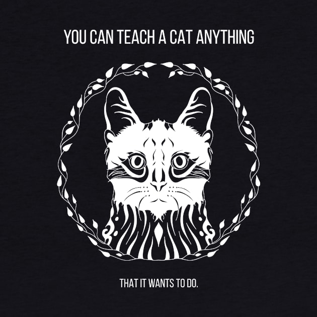 you can teach a cat anything - that it wants to do by foxycated